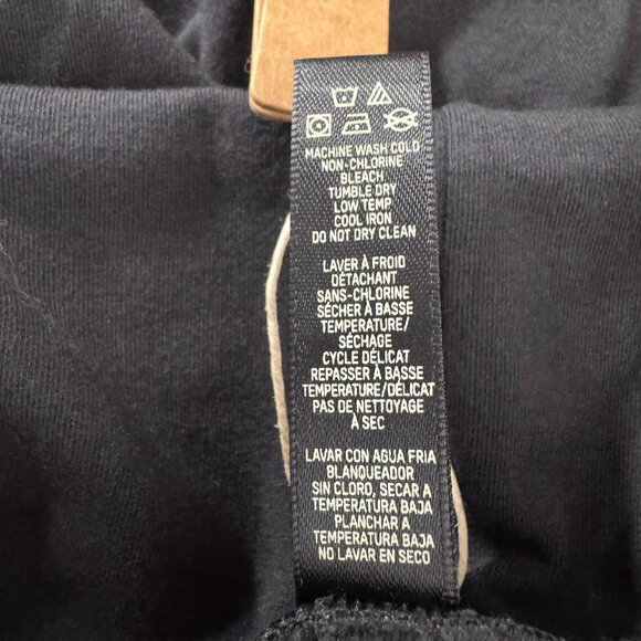 Skims Cotton Blend Jersey Foldover Pants 4X Black Soot Stretch NWT PT-2546 - Picture 13 of 13